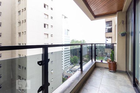 Varanda da Sala de apartamento à venda com 3 quartos, 164m² em Alphaville Industrial, Barueri