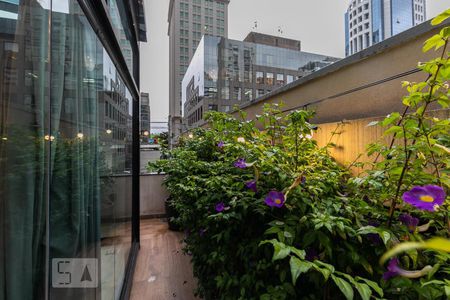 Varanda de apartamento à venda com 1 quarto, 96m² em Vila Olímpia, São Paulo