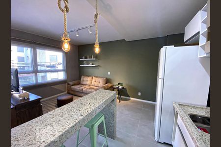Cozinha de kitnet/studio para alugar com 1 quarto, 35m² em Rio Branco, Novo Hamburgo