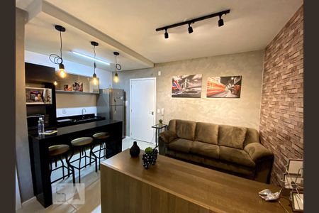 Detalhe Sala de kitnet/studio para alugar com 1 quarto, 24m² em Rio Branco, Novo Hamburgo