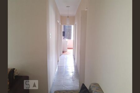 Corredor, vista da sala para os quartos de apartamento à venda com 3 quartos, 96m² em Vila Cachoeira, São Paulo