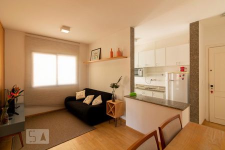 Sala de apartamento à venda com 1 quarto, 34m² em Vila Nova Conceição, São Paulo