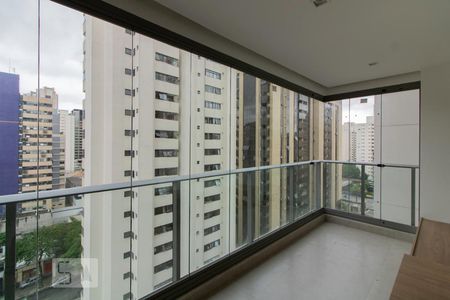 Varanda Sala de apartamento à venda com 2 quartos, 72m² em Indianópolis, São Paulo