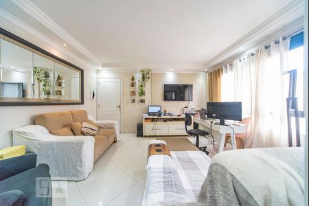 Sala de apartamento à venda com 3 quartos, 80m² em Vila Gilda, Santo André