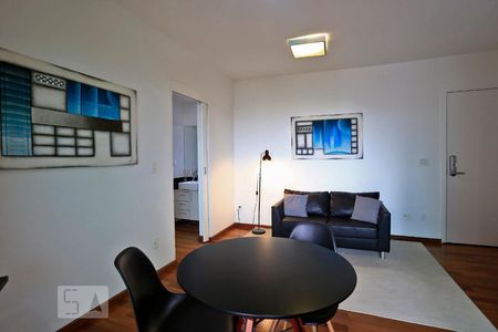 Sala de apartamento para alugar com 1 quarto, 44m² em Brooklin Paulista, São Paulo