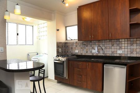Cozinha e Área de Serviço de kitnet/studio à venda com 1 quarto, 40m² em Chácara Agrindus, Taboão da Serra