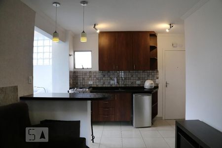 Sala/Cozinha de kitnet/studio à venda com 1 quarto, 40m² em Chácara Agrindus, Taboão da Serra
