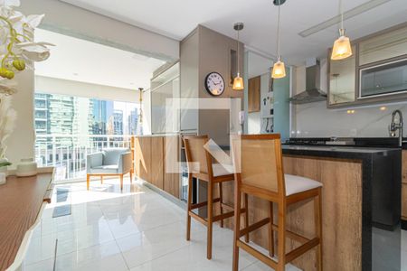 Sala de apartamento para alugar com 1 quarto, 54m² em Vila Nova Conceição, São Paulo