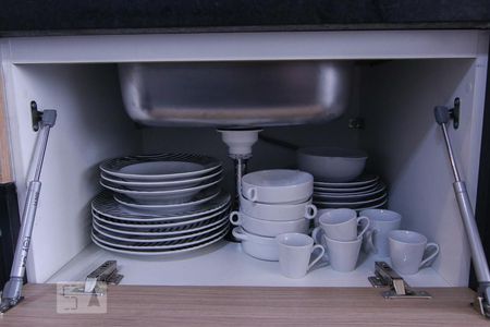 Studio à venda com 29m², 1 quarto e 1 vagaUtensílios