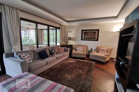 Sala de apartamento para alugar com 4 quartos, 206m² em Vila Andrade, São Paulo