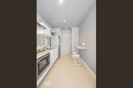Cozinha de kitnet/studio para alugar com 1 quarto, 37m² em Brooklin, São Paulo