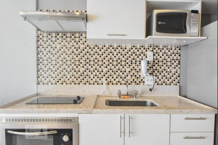 Cozinha de kitnet/studio para alugar com 1 quarto, 37m² em Brooklin, São Paulo
