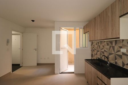 Sala / Cozinha de apartamento para alugar com 2 quartos, 58m² em Vila Guiomar, Santo André