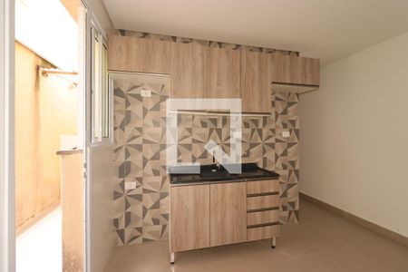 Sala / Cozinha de apartamento para alugar com 2 quartos, 58m² em Vila Guiomar, Santo André