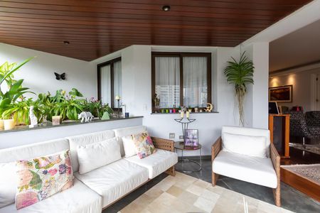 Varanda da sala de apartamento à venda com 4 quartos, 360m² em Jardim Ampliacao, São Paulo