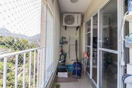 Varanda da Sala de apartamento à venda com 2 quartos, 59m² em Jacarepaguá, Rio de Janeiro
