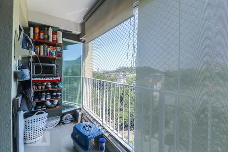 Varanda da Sala de apartamento à venda com 2 quartos, 59m² em Jacarepaguá, Rio de Janeiro
