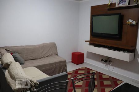 Sala de apartamento à venda com 2 quartos, 74m² em Vila Alzira, Santo André