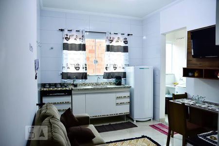 Cozinha Vista Ampla de apartamento à venda com 1 quarto, 35m² em Vila Santa Teresa (zona Leste), São Paulo