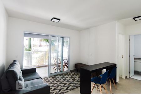 Sala de apartamento para alugar com 1 quarto, 41m² em Indianópolis, São Paulo