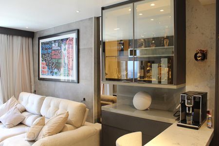 Studio à venda com 57m², 1 quarto e 1 vagaCozinha e sala