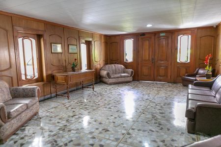Hall de entrada de apartamento para alugar com 1 quarto, 60m² em Aparecida, Santos