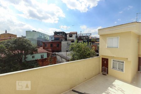 Vista da sala de casa de condomínio à venda com 1 quarto, 53m² em Vila Ré, São Paulo