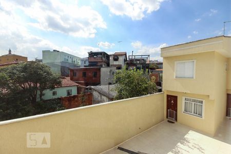 Vista da sala  de casa de condomínio para alugar com 1 quarto, 53m² em Vila Ré, São Paulo