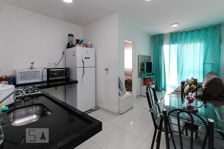 Sala e cozinha de apartamento à venda com 1 quarto, 35m² em Bras, São Paulo