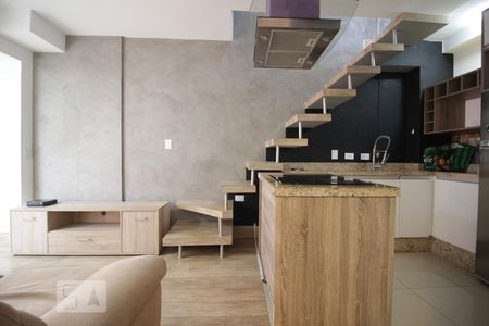 Sala de apartamento à venda com 1 quarto, 62m² em Panamby, São Paulo