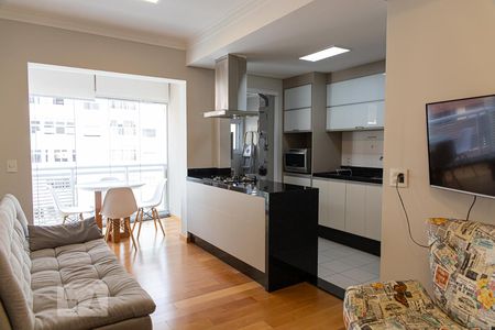 Sala de apartamento para alugar com 1 quarto, 49m² em Centro, São Paulo