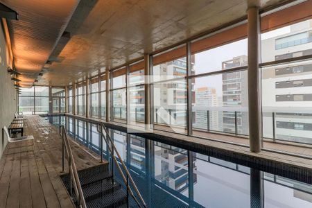 Área comum - Piscina de apartamento para alugar com 1 quarto, 42m² em Brooklin Paulista, São Paulo