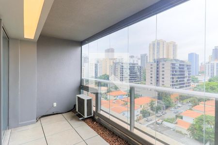 Varanda de apartamento para alugar com 1 quarto, 42m² em Brooklin Paulista, São Paulo