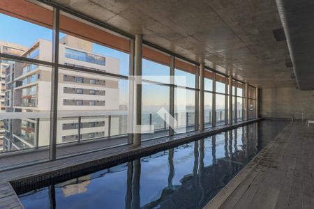 Área comum - Piscina de apartamento para alugar com 1 quarto, 42m² em Brooklin Paulista, São Paulo