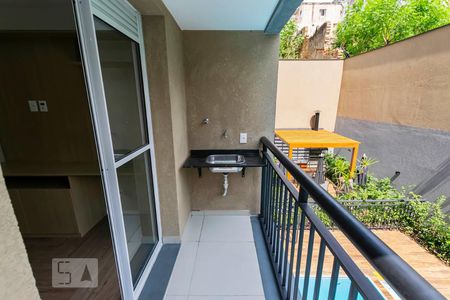 Studio para alugar com 27m², 1 quarto e sem vagaVaranda