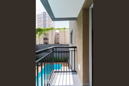 Studio para alugar com 27m², 1 quarto e sem vagaVaranda