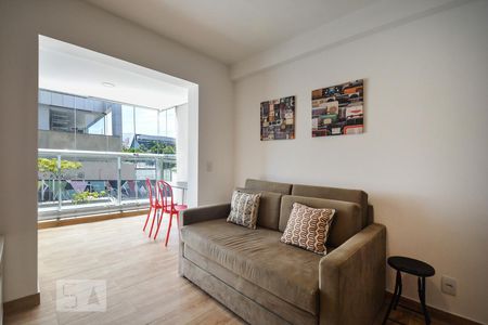 Sala de apartamento à venda com 1 quarto, 44m² em Pinheiros, São Paulo