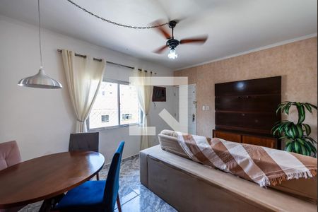 Sala de apartamento para alugar com 2 quartos, 65m² em Campo Grande, Santos