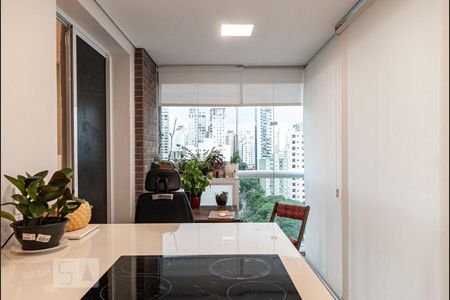 Varanda/Cozinha de kitnet/studio à venda com 1 quarto, 42m² em Vila Olímpia, São Paulo