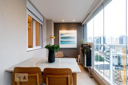 Varanda - detalhe de apartamento para alugar com 1 quarto, 37m² em Jardim Paulistano, São Paulo