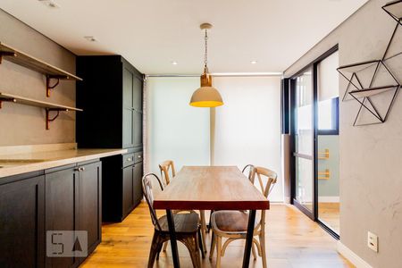 Varanda - Sala de Jantar de apartamento à venda com 2 quartos, 59m² em Bela Vista, São Paulo