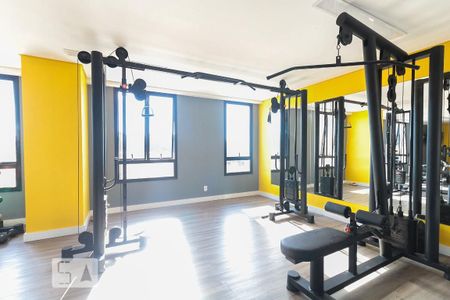 Apartamento para alugar com 36m², 1 quarto e 1 vaga Apartamento para alugar com 36m², 1 quarto e 1 vagaAcademia