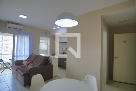 Sala de apartamento para alugar com 1 quarto, 47m² em Boqueirão, Santos