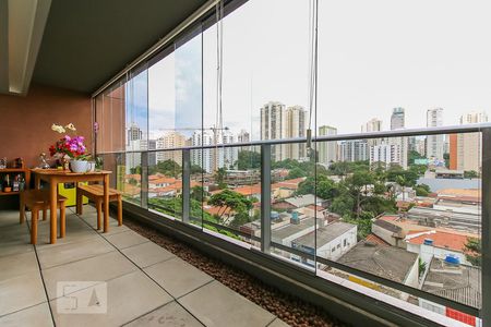 Varanda da Sala de apartamento para alugar com 2 quartos, 83m² em Brooklin, São Paulo