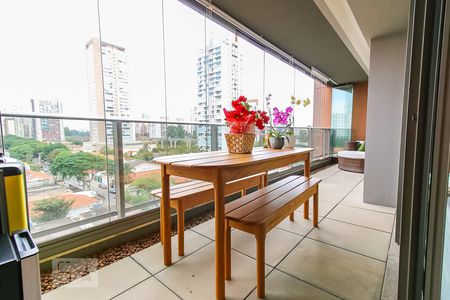 Varanda da Sala de apartamento para alugar com 2 quartos, 83m² em Brooklin, São Paulo