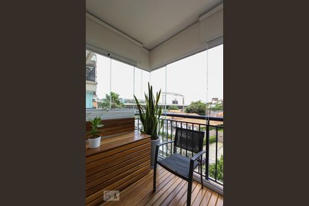 Varanda da sala de apartamento para alugar com 1 quarto, 47m² em Jardim Leonor, São Paulo