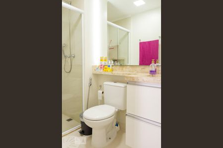 Banheiro Social de apartamento à venda com 2 quartos, 49m² em Campestre, São Caetano do Sul