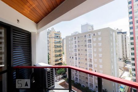 Varanda de apartamento à venda com 1 quarto, 40m² em Cerqueira César, São Paulo