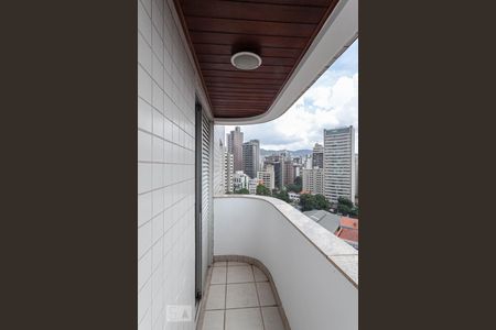 Varanda do Quarto de apartamento à venda com 1 quarto, 53m² em Funcionários, Belo Horizonte