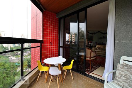 Varanda da Sala de apartamento à venda com 4 quartos, 190m² em Parque Bairro Morumbi, São Paulo